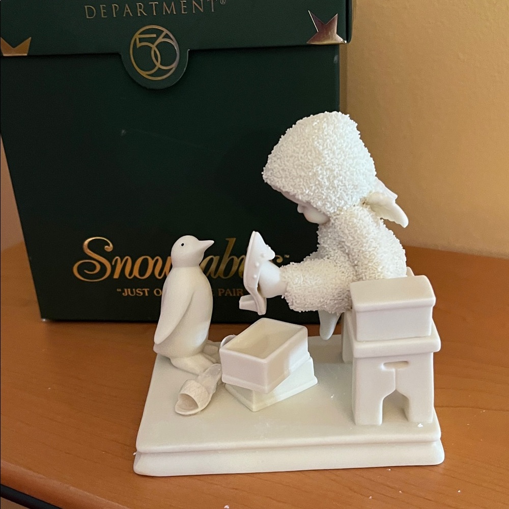 Department 56 Snowbabies “Just One More Pair”